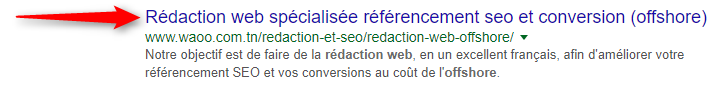 titre dans google