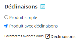 déclinaisons